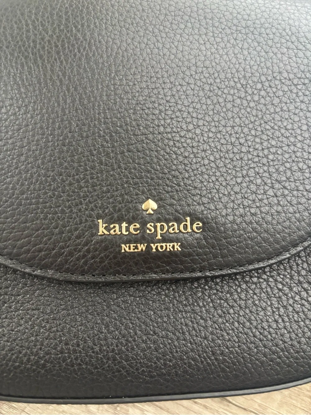 Kate Spade Leila Pebbled Leather Mini Flap Crossbody Bag - Black